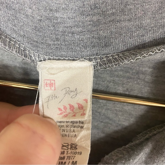 7TH RAY | Camo Gray Colorblock Henley Zip Sweatshirt - Picture 5 of 6